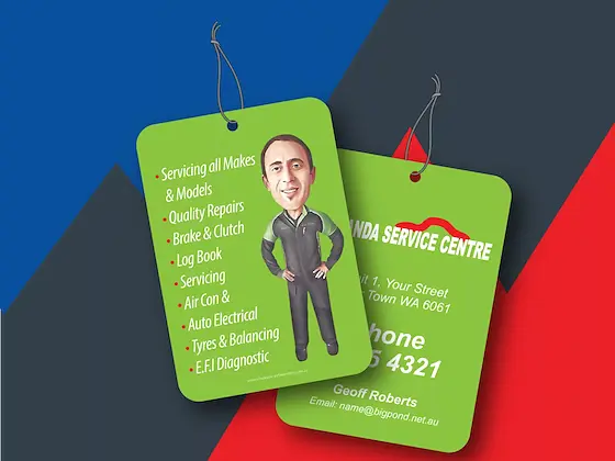 Car Air Freshener (rectangle) custom air fresheners — 100mm × 70mm