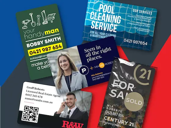 Business card magnets