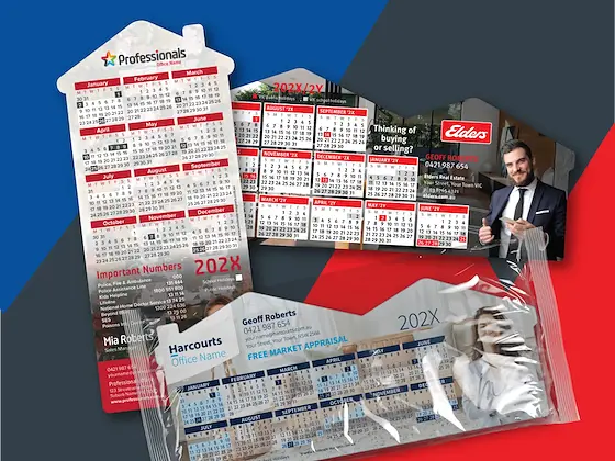 Calendar fridge magnets