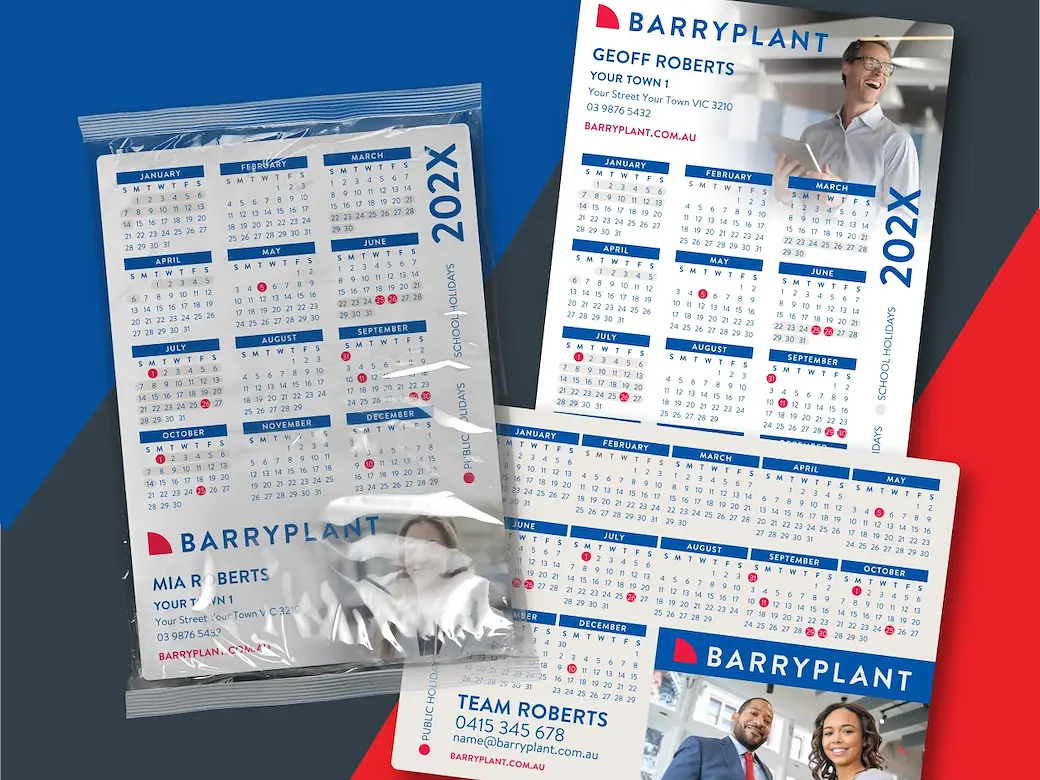 A6 calendar fridge magnet design