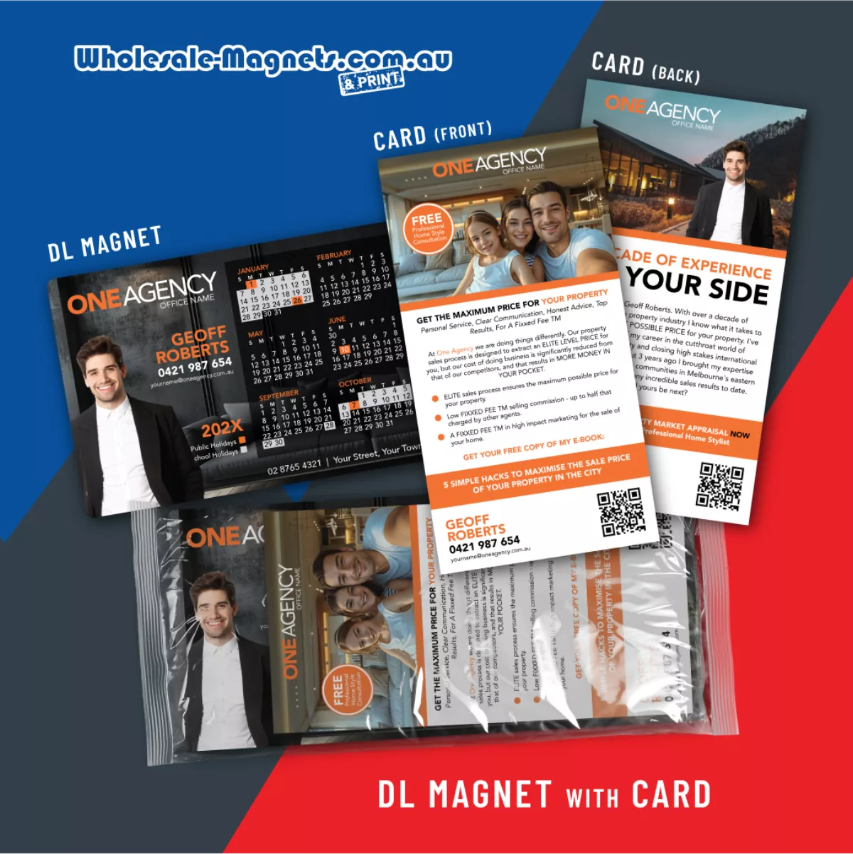 DL Magnet + DLS Card 250gsm dl magnets with inserts — 210mm × 97mm