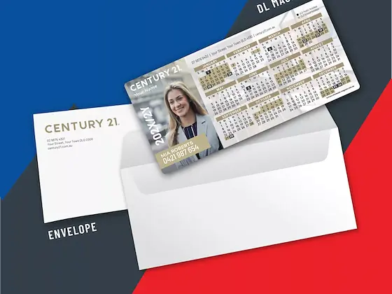 DL Magnet in DL Envelope dl magnets with inserts — 210mm × 97mm
