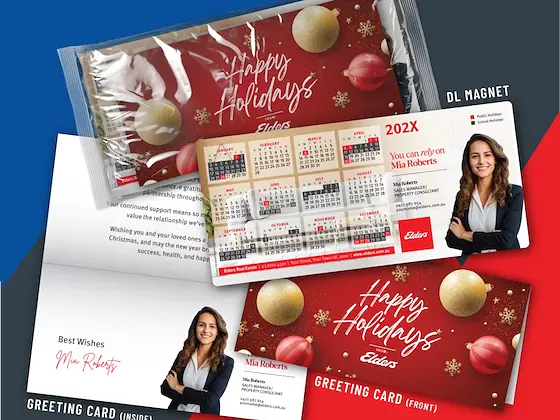 DL + Greeting Card 250gsm dl magnets with inserts — 210mm × 97mm