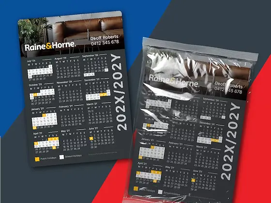 A6 Financial Year financial year calendar magnets — 148mm × 105mm