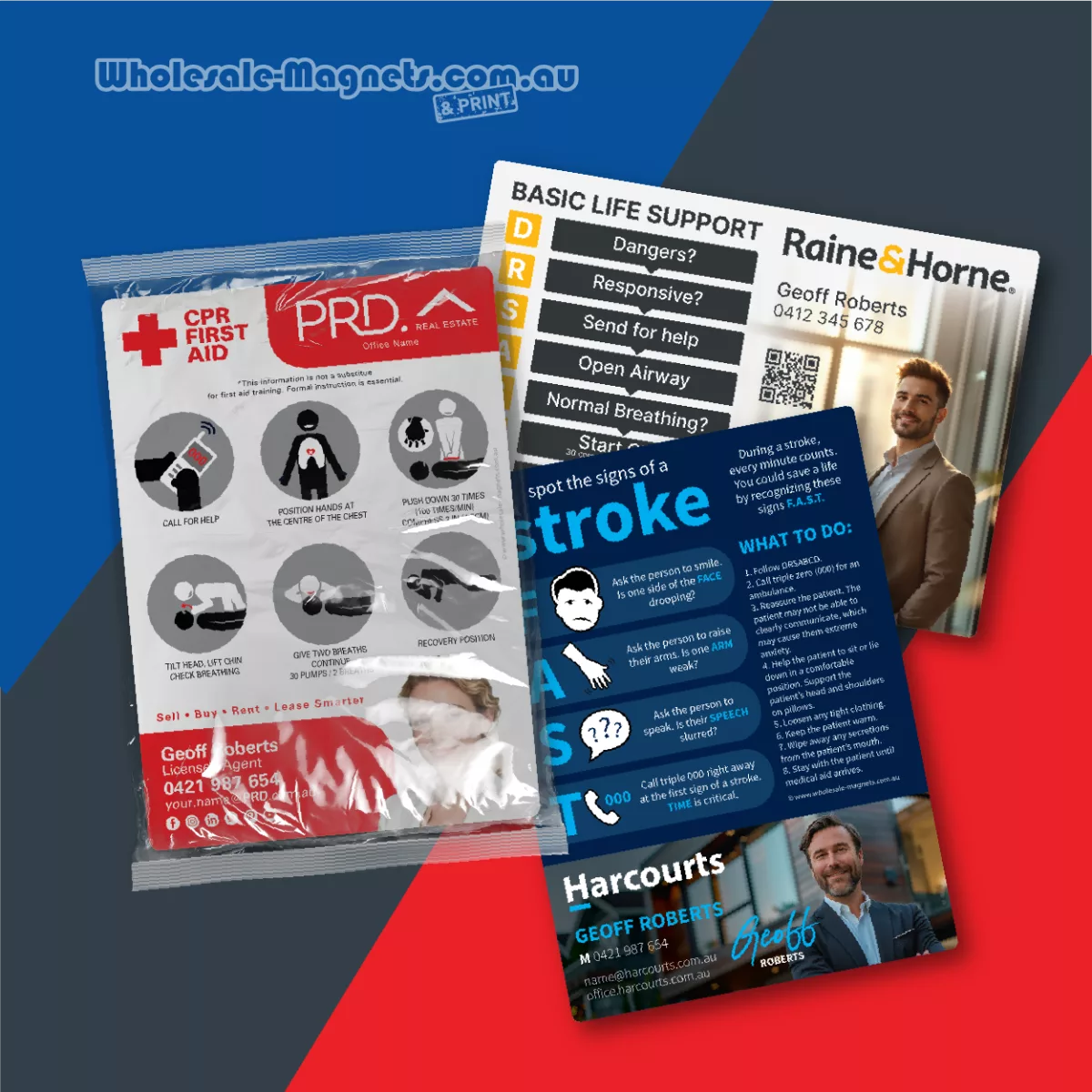 A6 Medical first aid and medical fridge magnets — 148mm × 105mm