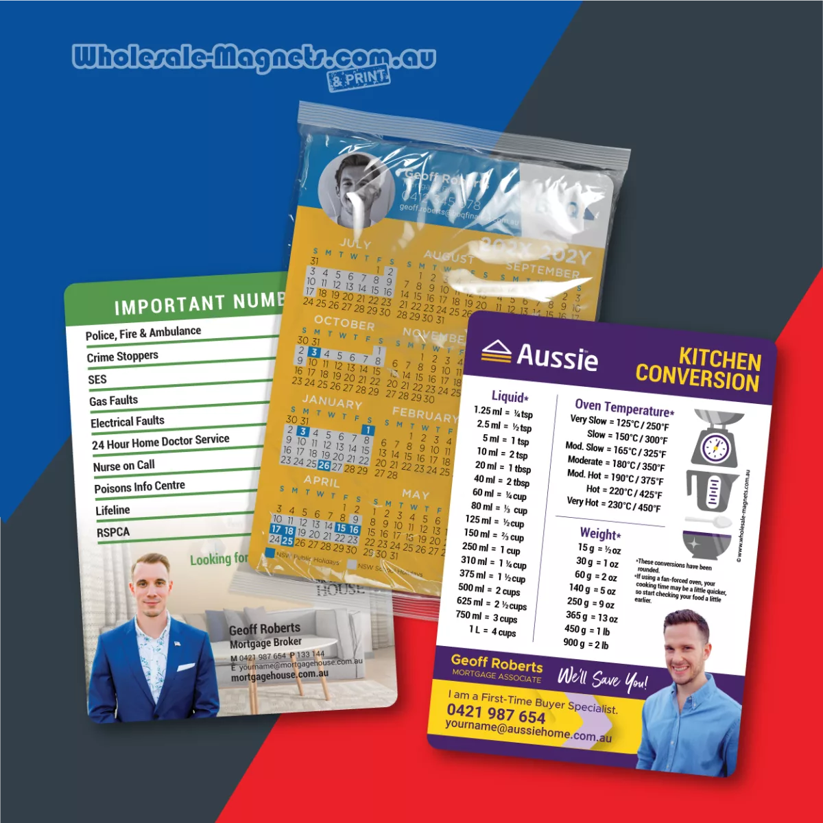 A6 Rectangle information fridge magnets — 148mm × 105mm
