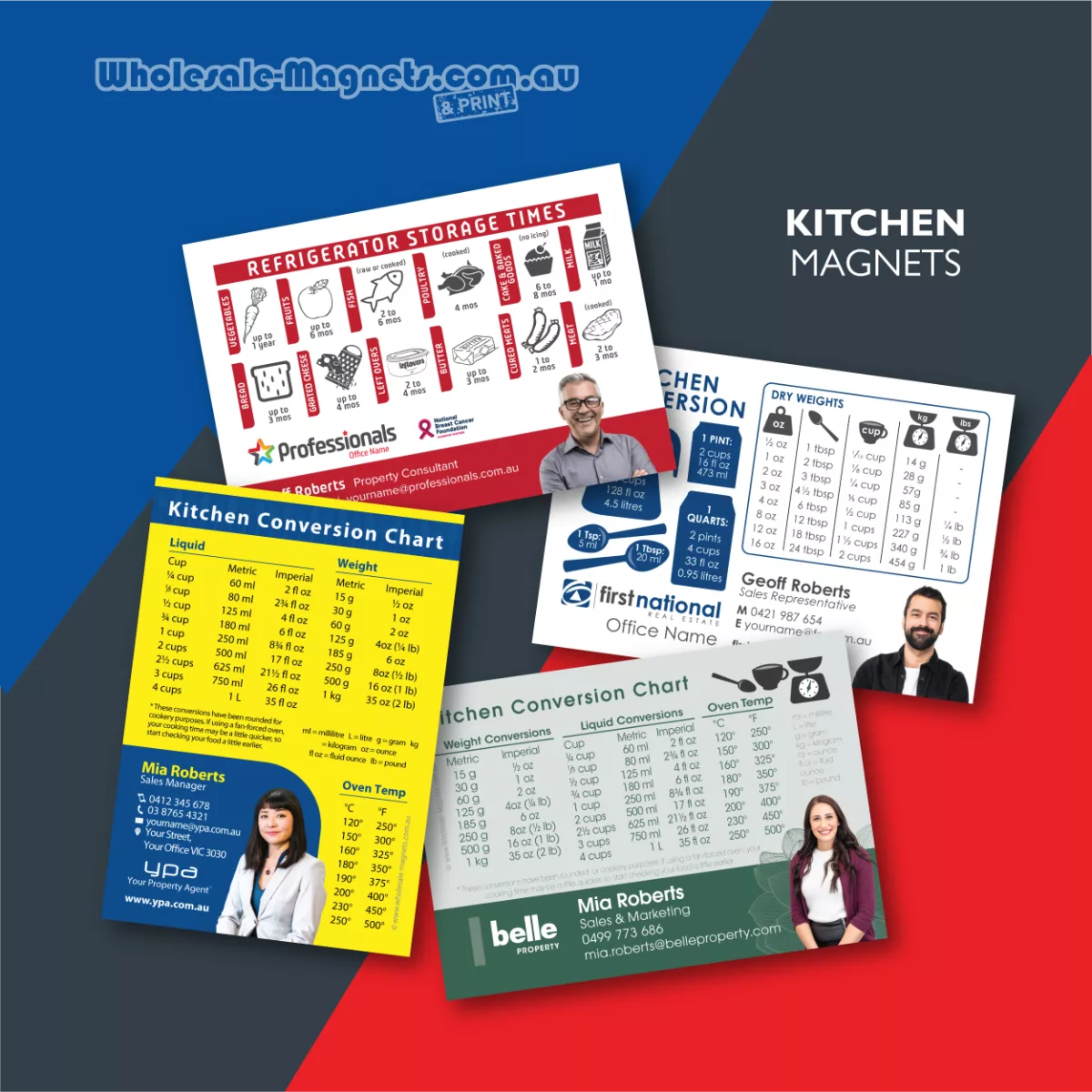 A7 Kitchen Magnets information fridge magnets — 70mm × 100mm
