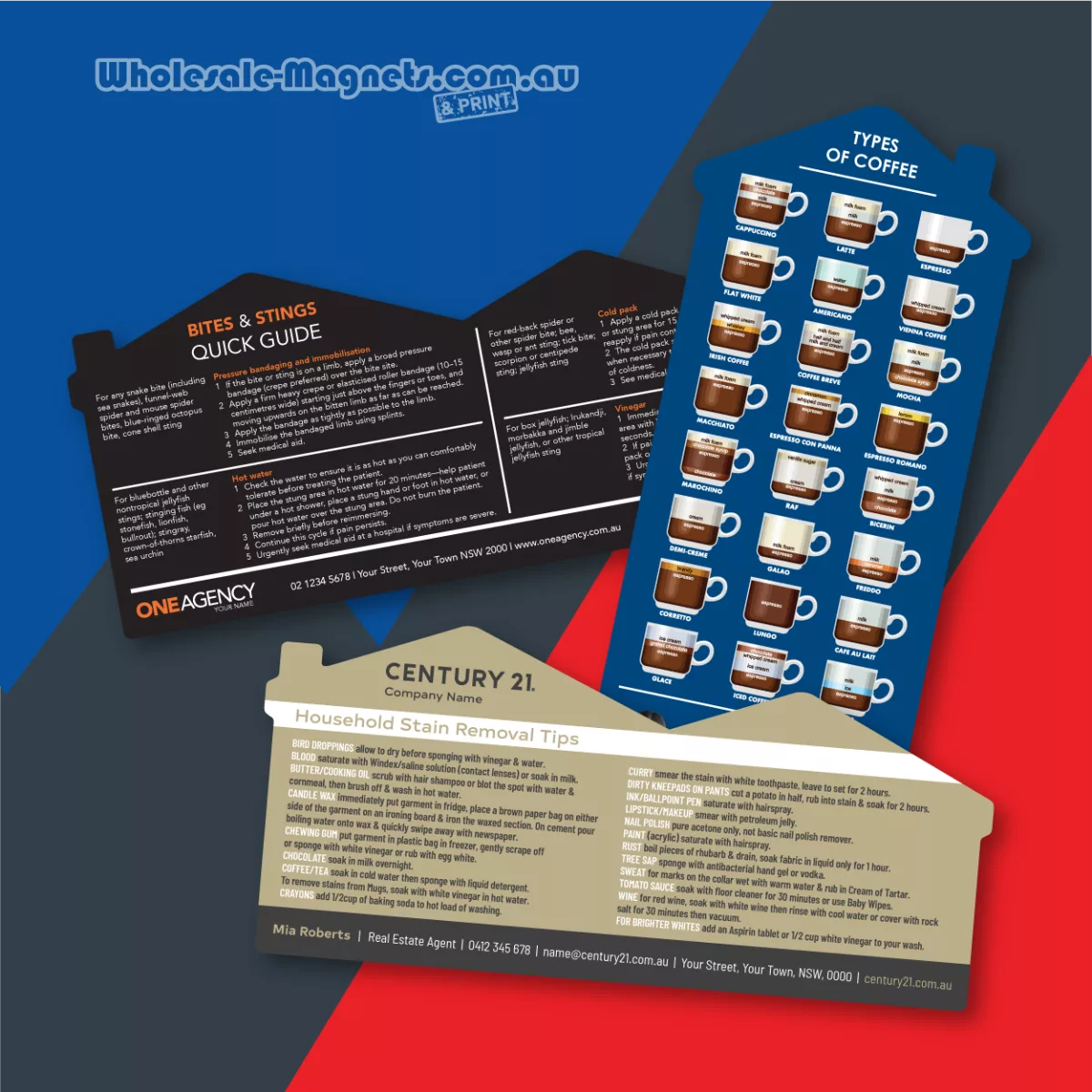 Information fridge magnets