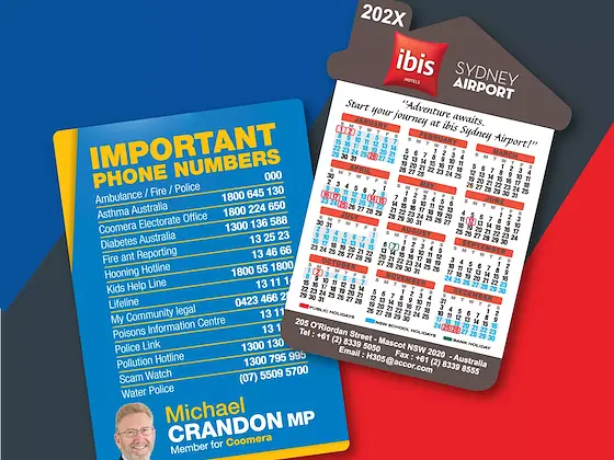 A6 Promo promotional fridge magnets — 148mm × 105mm