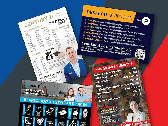 A7 Magnets promotional fridge magnets — 70mm × 100mm