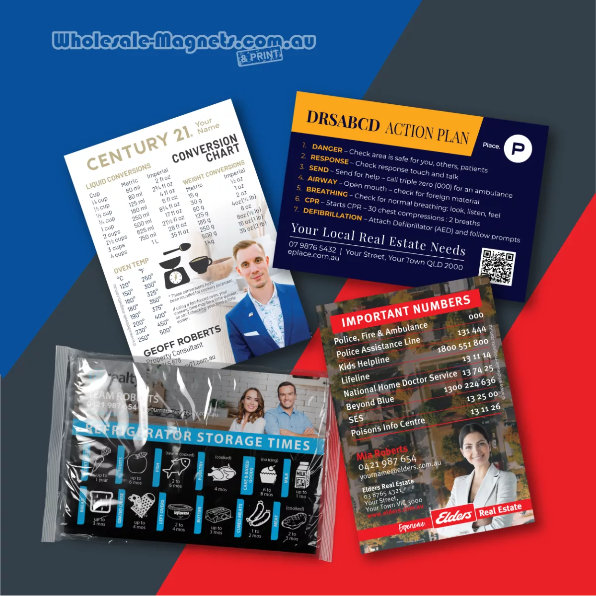 A7 Magnets promotional fridge magnets — 70mm × 100mm